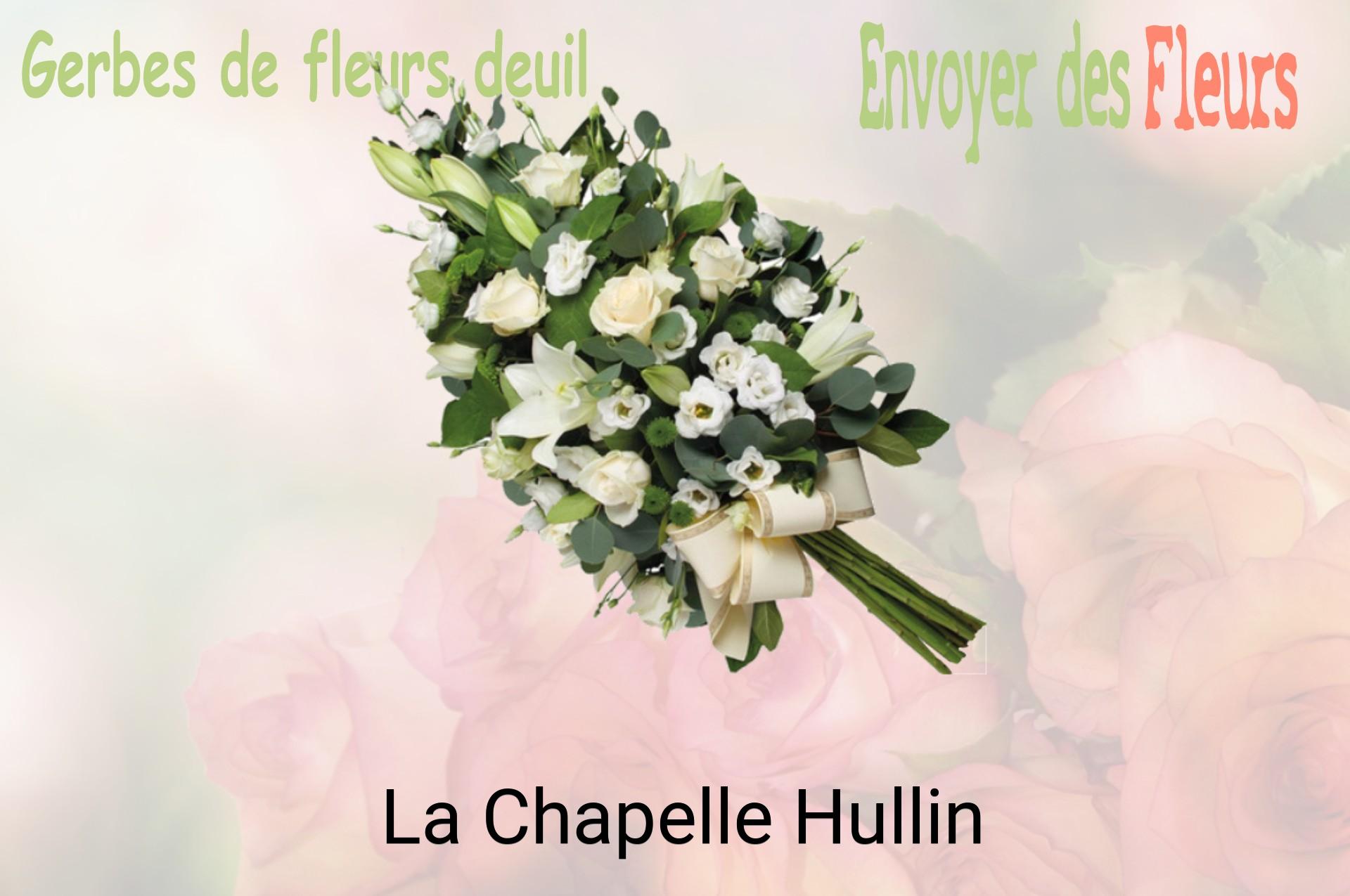 Gerbe de fleurs de deuil livrée à La Chapelle-Hullin